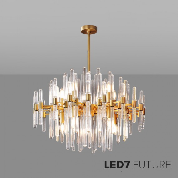 Loft Industry Modern - Tube Bunch Chandelier